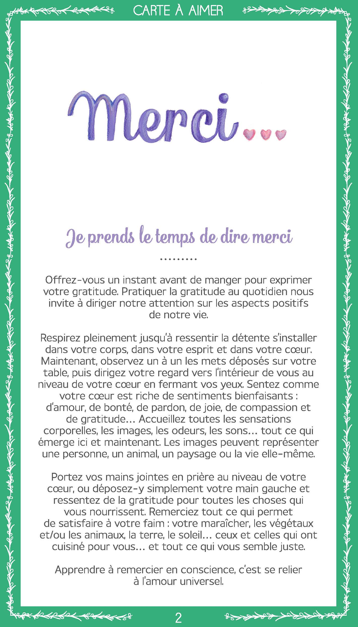 Se nourrir en conscience